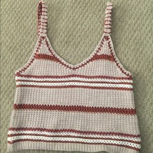 American Eagle knitted crop top.
